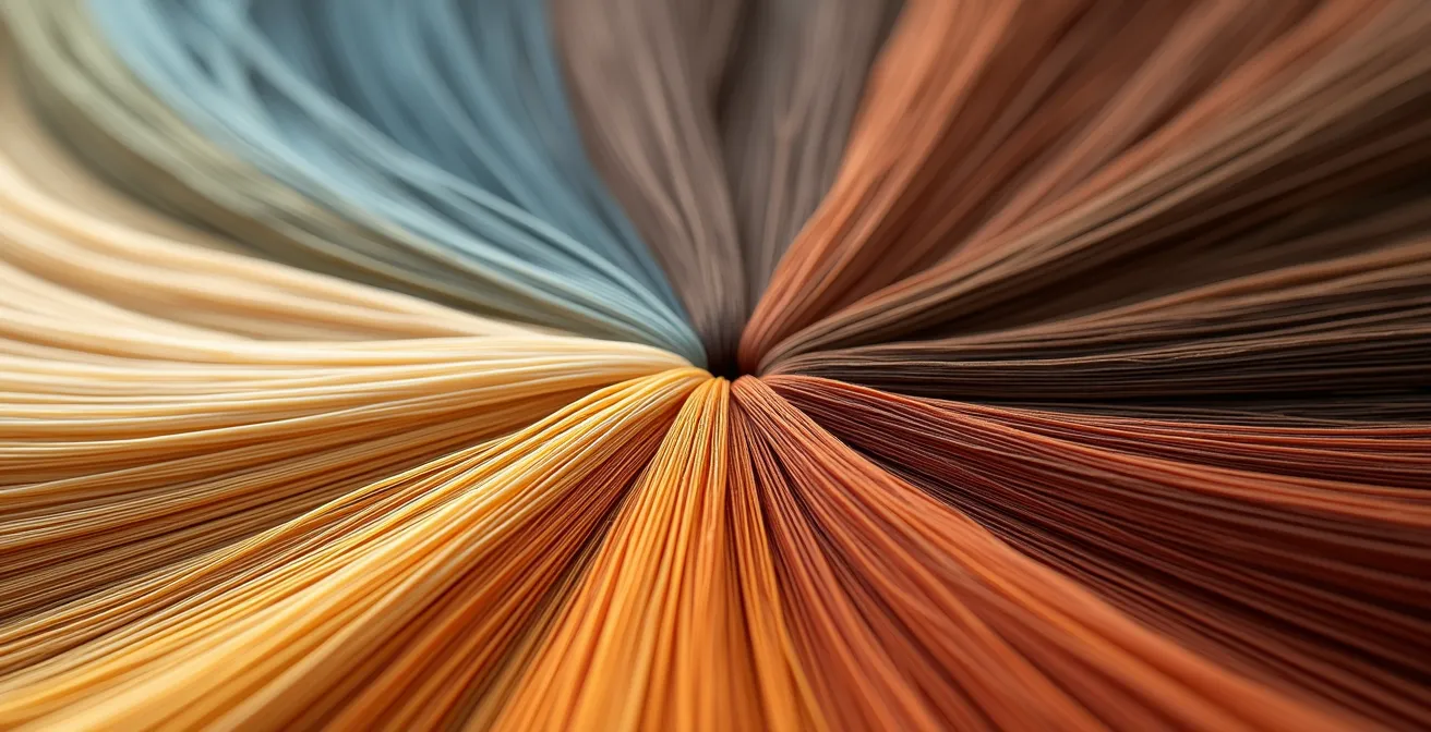 Círculo cromático de colorimetría capilar con códigos numéricos de reflejos